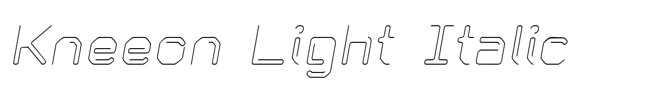 Kneeon Light Italic